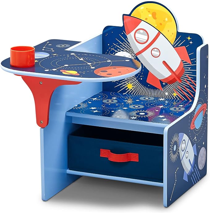 Delta Children Chair Desk with Storage Bin – Space Adventure