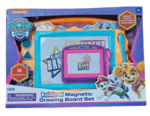 Paw Patrol Rainbow Magnetic Drawing Board Set