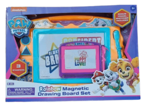 Paw Patrol Rainbow Magnetic Drawing Board Set
