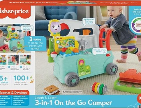 Fisher-Price Baby Learning Toy Laugh & Learn 3-in-1 On-the-Go Camper