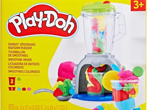 Play Doh Swirlin' Smoothies Toy Blender Playset