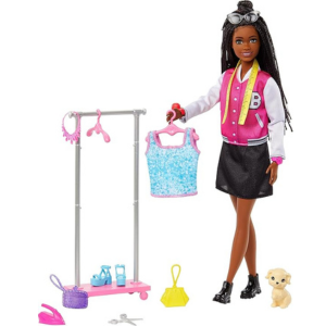 Barbie On-set Stylist Doll and 14 Accessories Brooklyn Doll