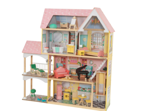 KidKraft Lola Mansion Wooden Dollhouse with 30 Accessories