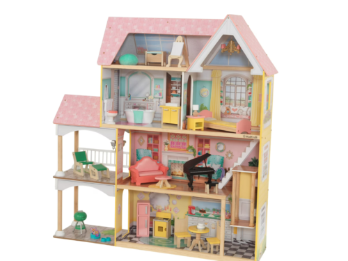 KidKraft Lola Mansion Wooden Dollhouse with 30 Accessories