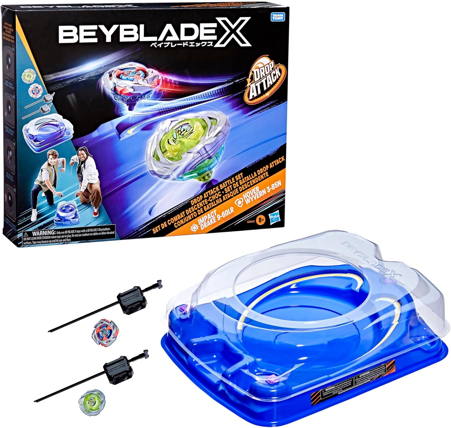 Beyblade X Drop Attack Battle Set with Beystadium