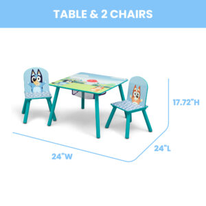 Bluey+Kids+Table+and+Chair+Set+with+Storage 2