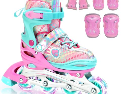 Sportneer Adjustable Inline Skates with Accessories